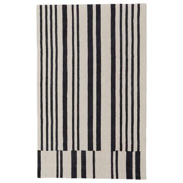 Feizy Maguire 8901F 5" x 8" Ivory and Black Area Rug, , large