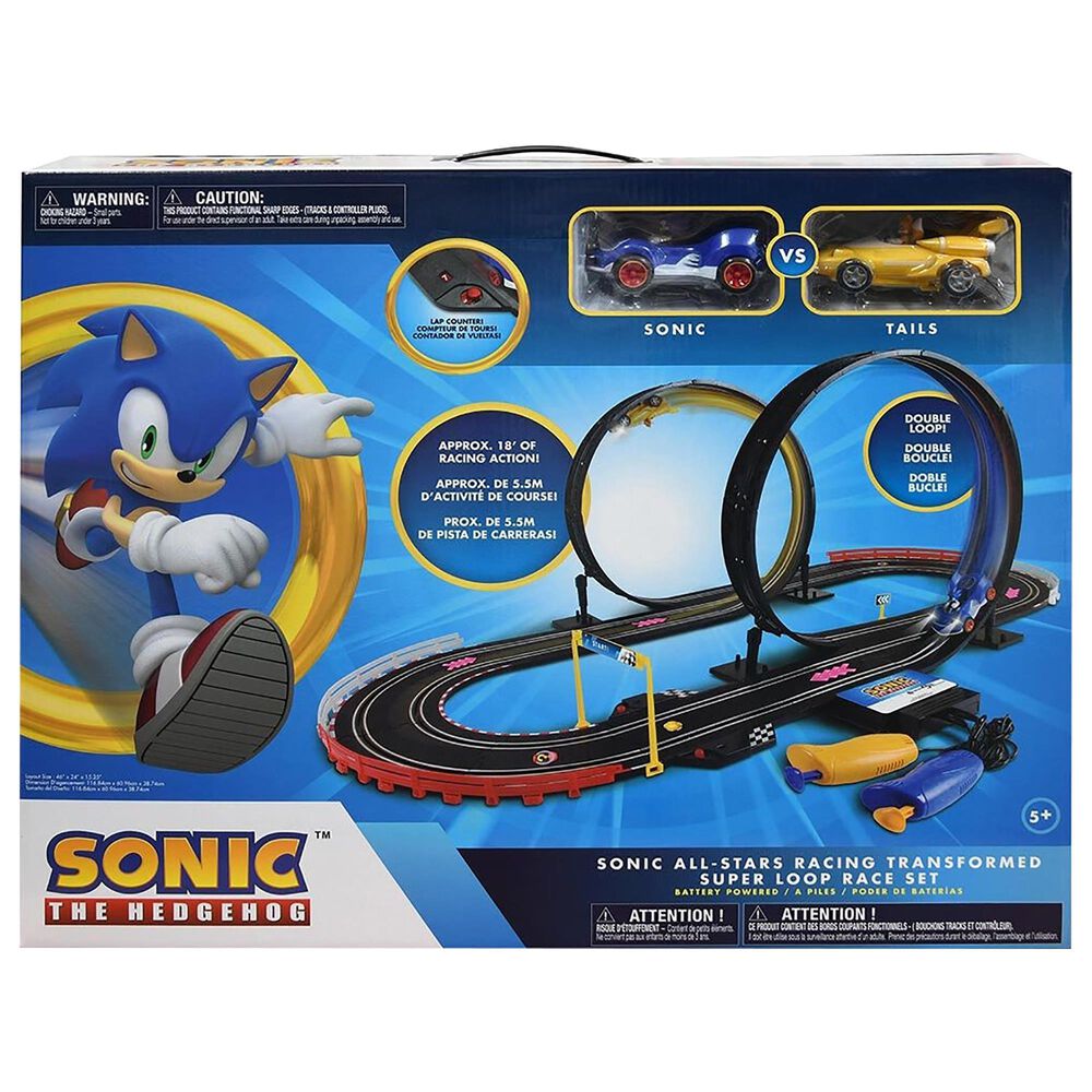 Sonic The Hedgehog Sonic All-Stars Racing Transformed Super Loop Race Set, , large