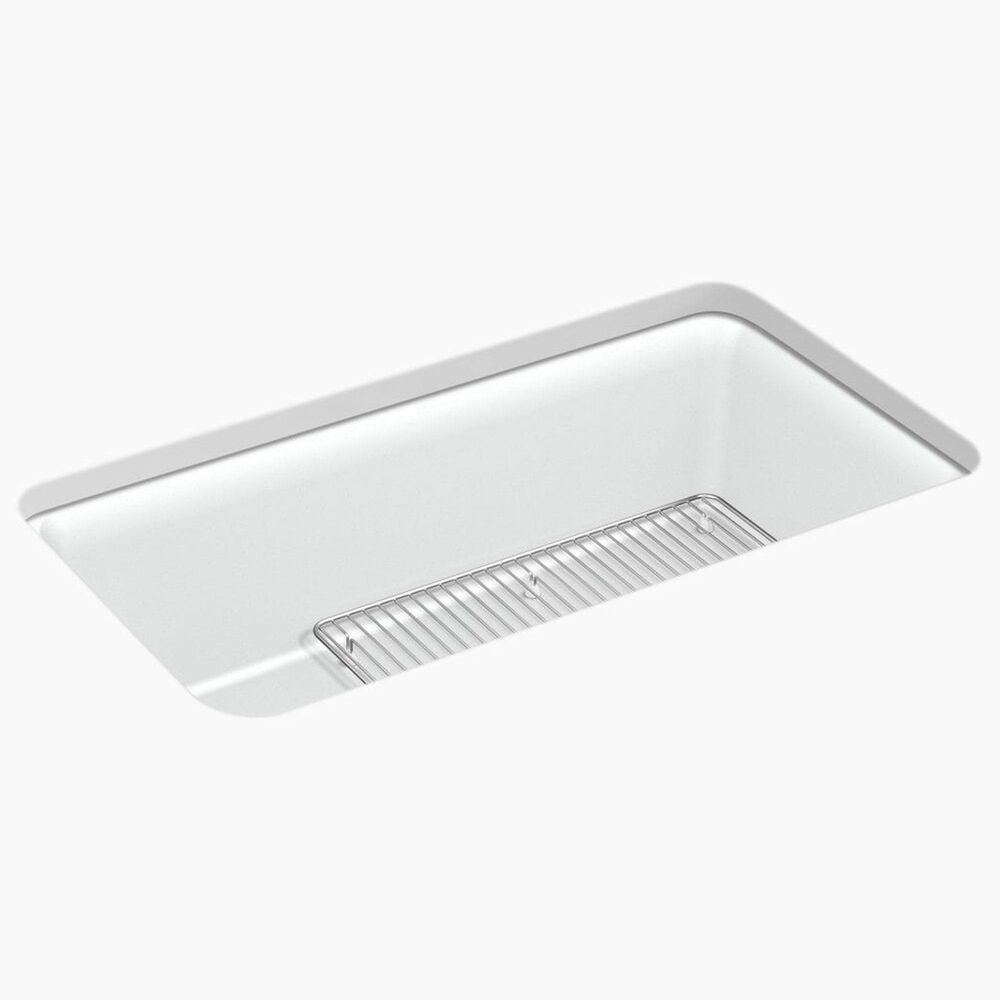 Kohler Cairn 33.5" Single Bowl Sink in Matte White, , large