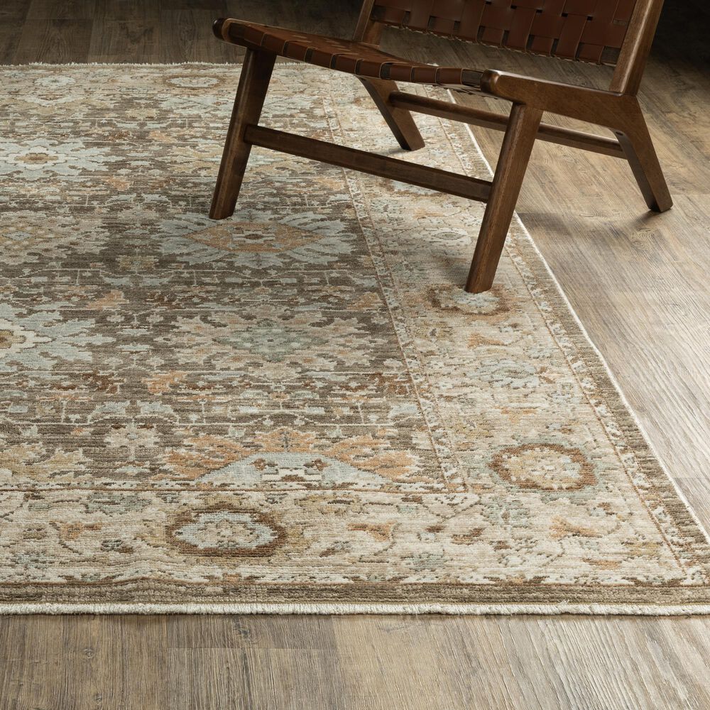 Oriental Weavers Lola LLA03 Brown and Blue 5'3" x 7'6" Area Rug, , large
