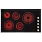 Miele 36" Electric Cooktop with 5 High Speed Ribbon Elements in Black, , large