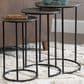Uttermost Erik Nesting Tables in Aged Black and Antiqued Nickel, , large