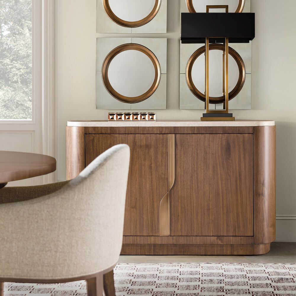 Hooker Furniture Eleana Server in Light Caramel, White and Beige, , large