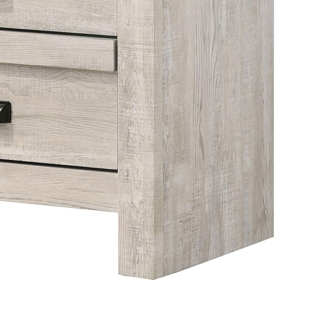 Crown Mark Valor 3-Piece Queen Bedroom Set with Two Nightstands in Light Gray, , large
