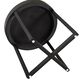 Steve Silver Furniture Yukon Round End Table in Walnut and Black, , large