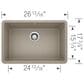 Blanco Precis 27" Single Bowl Kitchen Sink in Truffle, , large