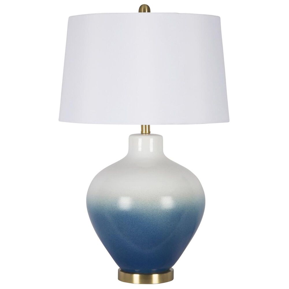 Sagebrook Home 29.5" Table Lamp in White and Blue, , large