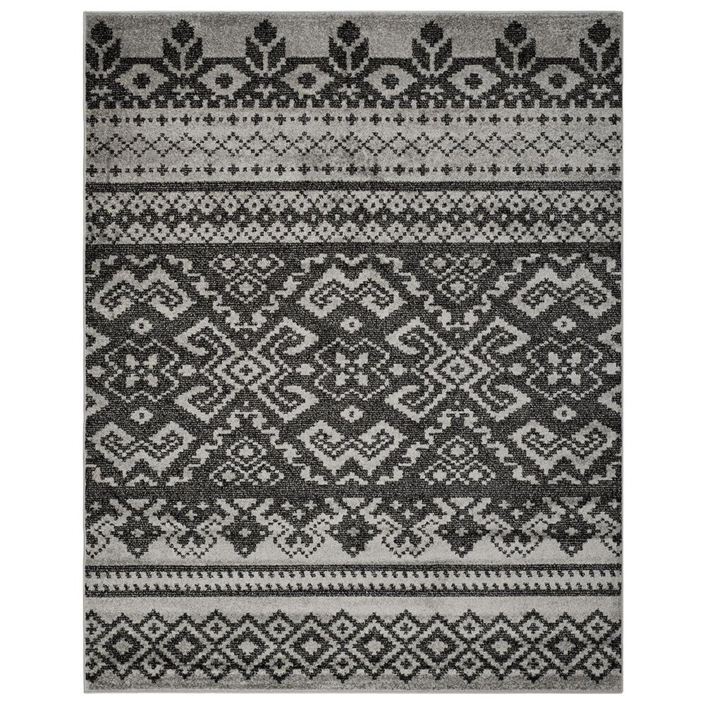 Safavieh Adirondack ADR107A-10 10" x 14" Silver/Black Area Rug, , large