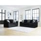 Ashley Midnight-Madness Stationary Loveseat in Onyx, , large