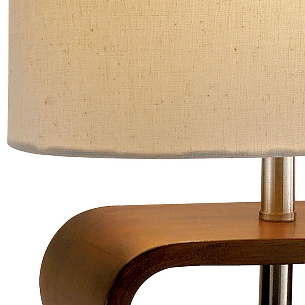 Adesso Rhythm Table Lamp in Walnut, , large