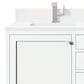 James Martin Vanities Addison 60" Double Bathroom Vanity in Glossy White with 3 cm White Zeus Quartz Top and Rectangular Sinks, , large