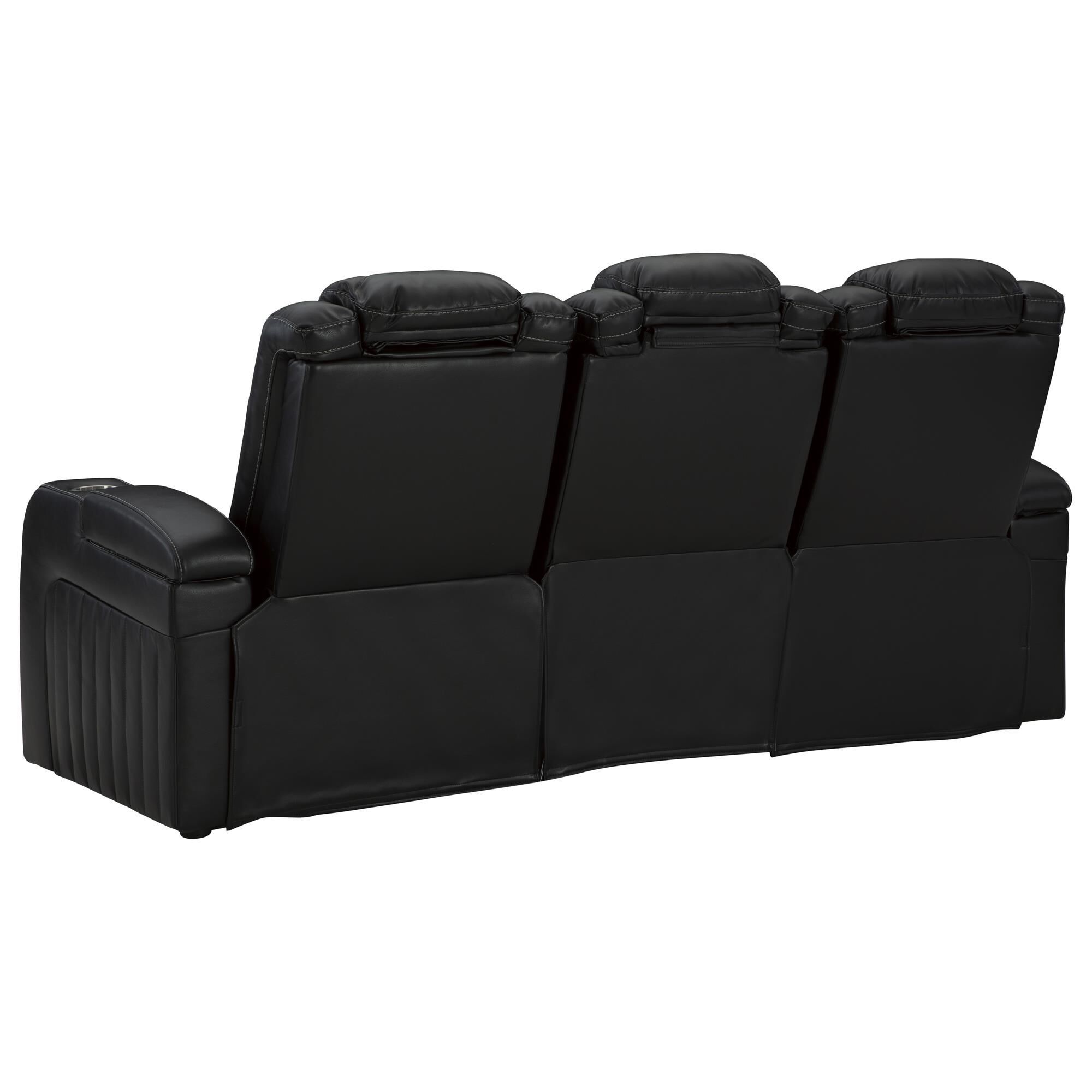Ashley Caveman Den 2-Piece Power Reclining Living Room Set in Midnight