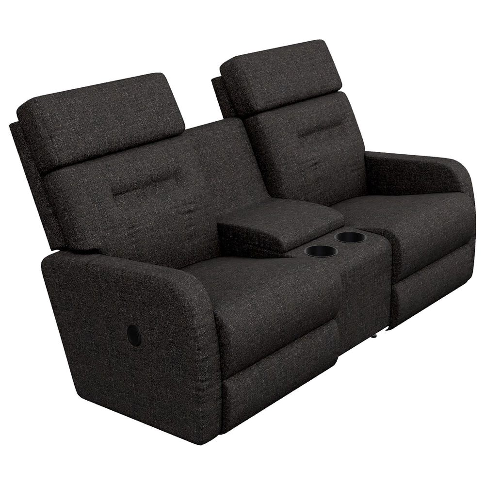 La-Z-Boy Lennon Wall Manual Reclining Loveseat with Console in Granite, , large