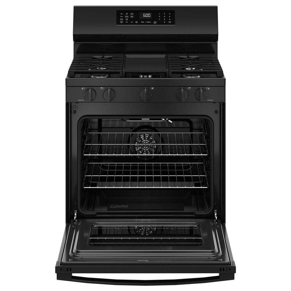 GE Appliances 30&quot; Freestanding Gas Convection Range in Black, , large