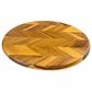 Lipper International 15" Acacia Herringbone Lazy Susan in Brown, , large