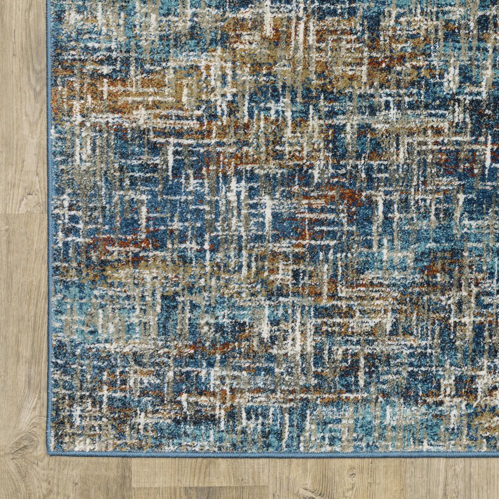 Oriental Weavers Venice Latina 2&#39;3&quot; x 7&#39;6&quot; Blue, Gold and Ivory Runner, , large