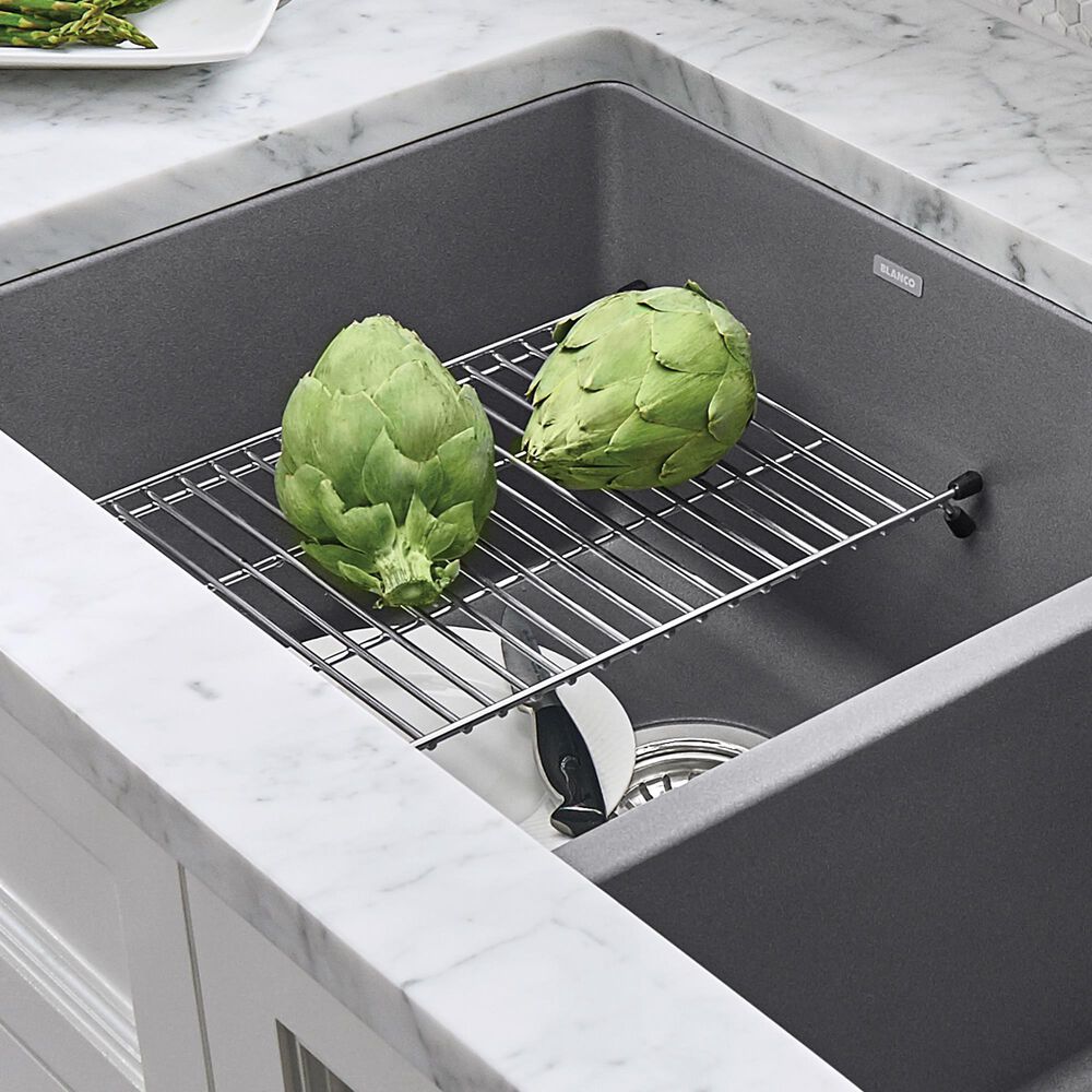 Blanco Precis Bottom Grid for 32&quot; Super Single Sinks in Stainless Steel, , large