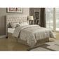 Pacific Landing Chloe Full Upholstered Bed with Black Legs in Neutral, , large