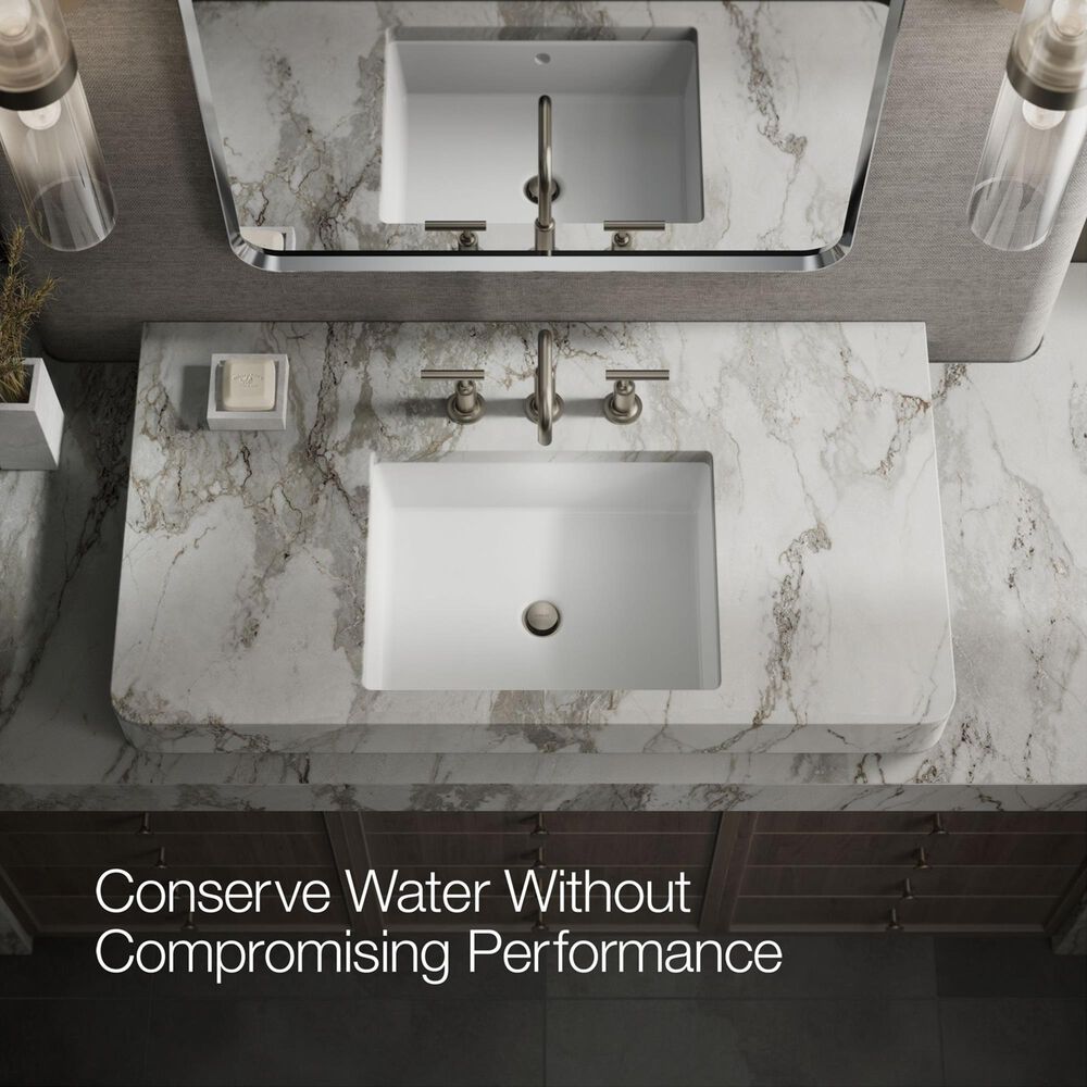 Kohler Purist Widespread Bathroom Sink Faucet with Lever Handles and High Gooseneck Spout in Vibrant Brushed Nickel, , large