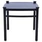 GatherCraft Seville Patio 22" Square End Table in Black, , large