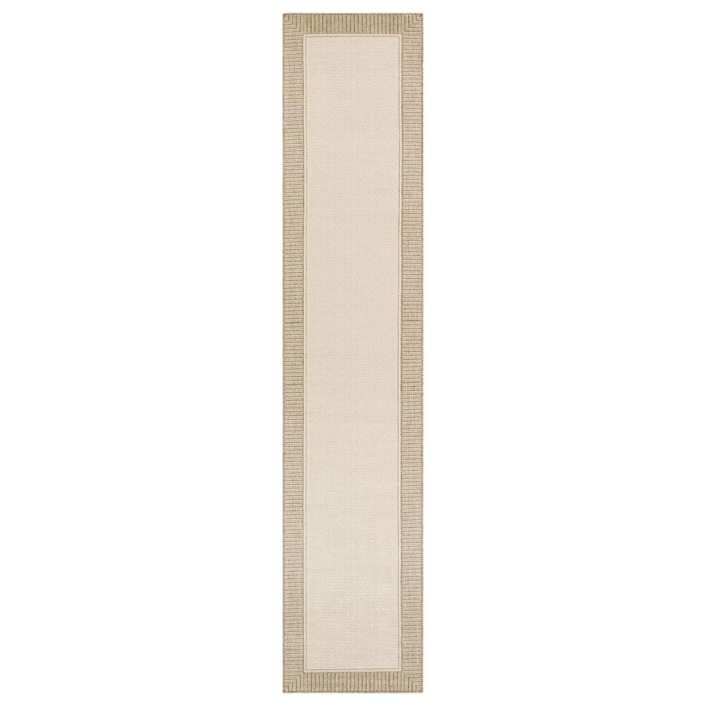 Surya Alfresco 2"5" x 11"10" Brown and Beige Indoor/Outdoor Runner, , large