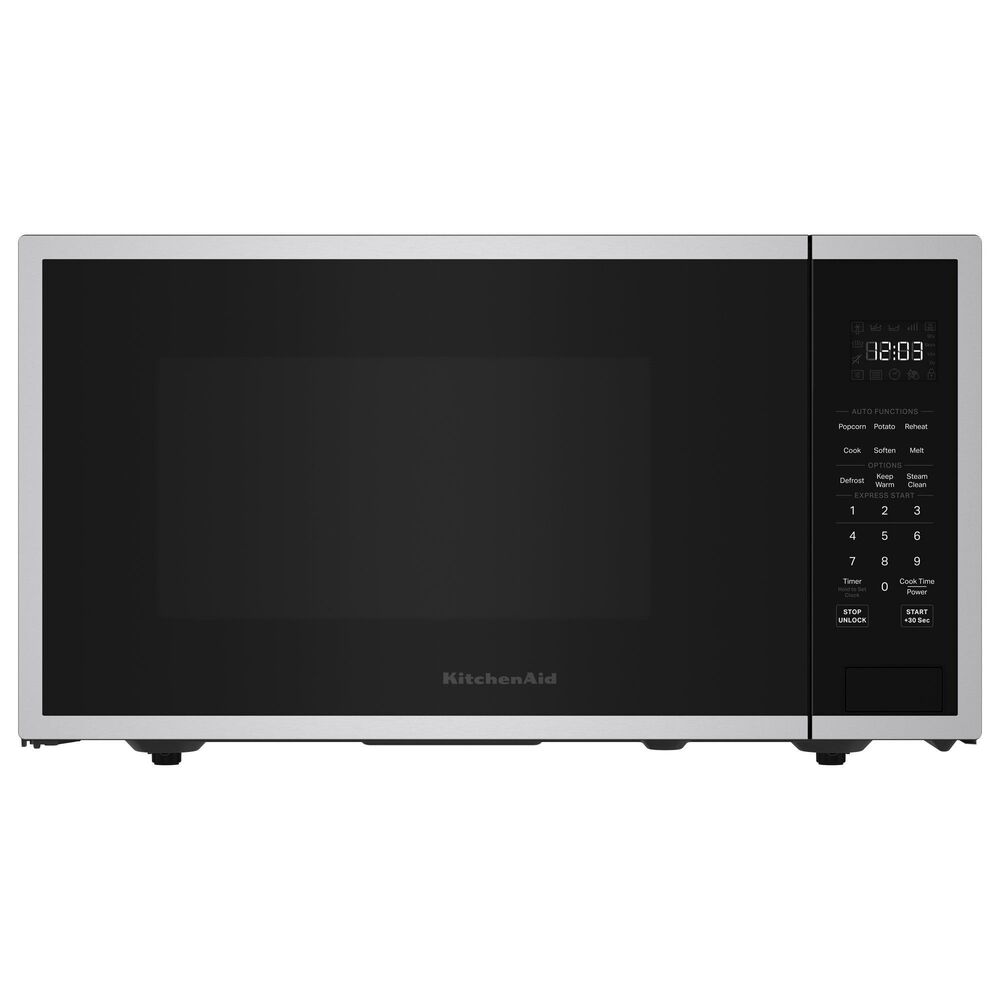 KitchenAid 1.6 Cu. Ft. Countertop Microwave in PrintShield Stainless Steel, , large