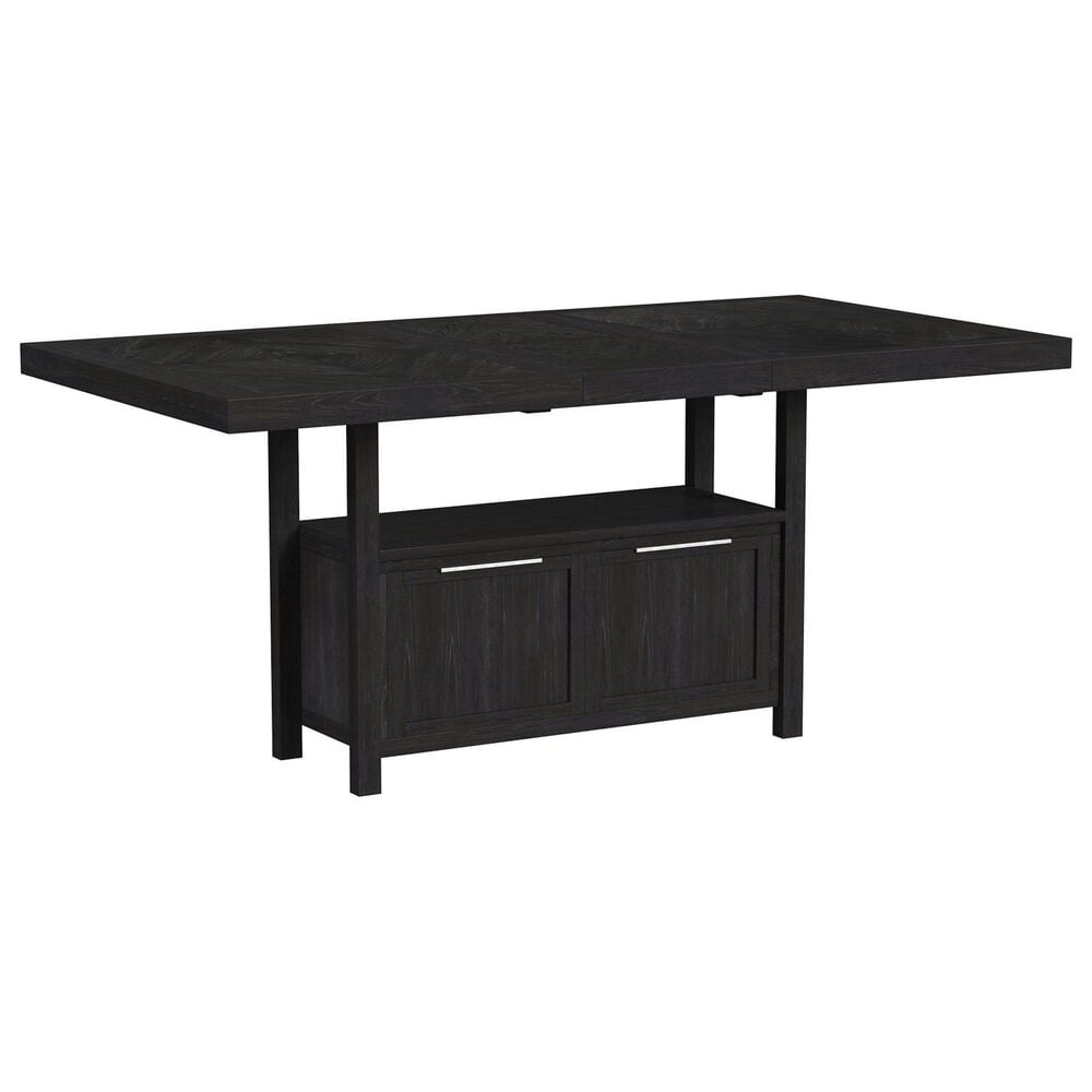 Mayberry Hill Transcend 6-Piece Rectangular Counter Height Dining Set in Charcoal, , large