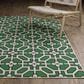 Oriental Weavers Havana Ivory and Green 6"7" x 9"2" Indoor/Outdoor Area Rug, , large
