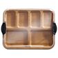 Lifetime Brands Build-a-Board 6-Section Bamboo Cutting Board with Locking Lid in Natural and Clear, , large