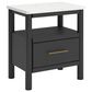Ashley Cadmori 1-Drawer Nightstand in Matte Black and White, , large