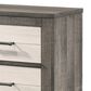 Crown Mark Rhett 3-Piece King Platform Bedroom Set with Two Nightstands in Gray and White, , large
