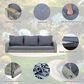 Hearth and Haven Go Outdoor 3-Seater PE Rattan Wicker Porch Swing Bench in Gray, , large