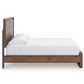 Ashley Fortlorn King Bed with Two Nightstands in Walnut Brown, , large