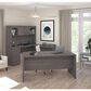 Bestar Logan U-Shaped Desk in Bark Gray, , large