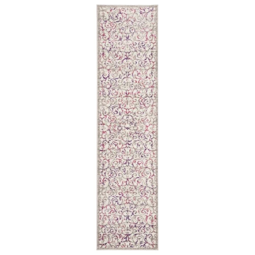Safavieh Skyler SKY198F 2" x 8" Ivory and Pink Scatter Rug, , large