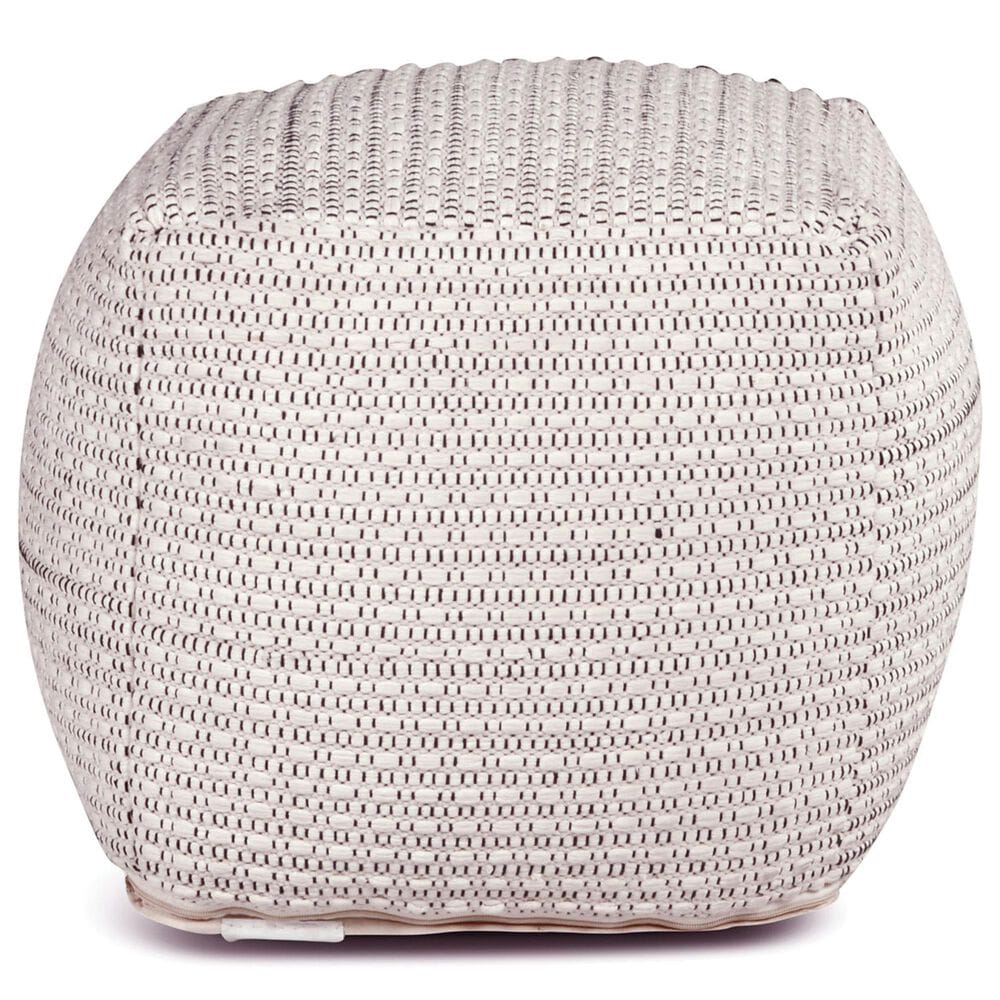 Steve Silver Hakim Pouf in Ivory, , large