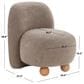 Safavieh Kalia Accent Chair in Brown, , large