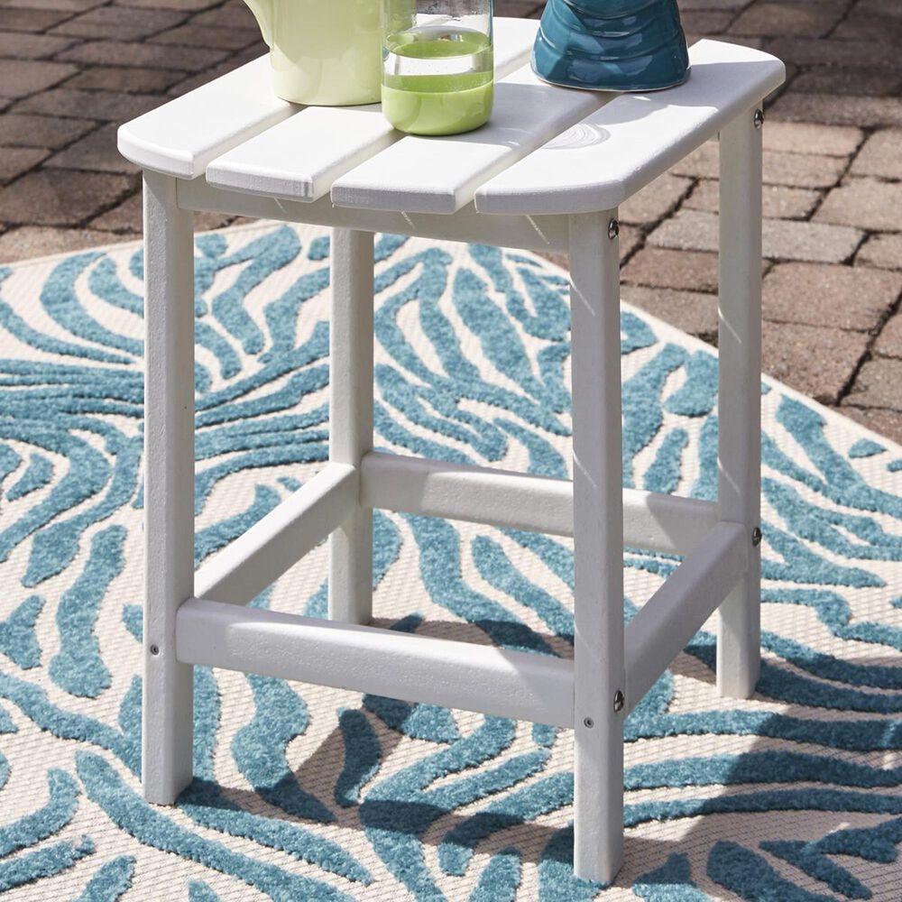 Ashley Sundown Treasure Rectangular End Table in White, , large