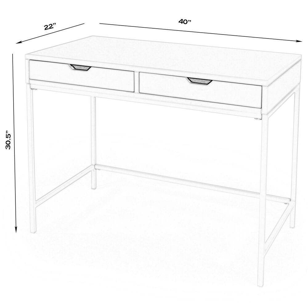 Butler Belka Desk in White, , large