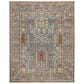 Feizy Carrington Blue and Rust 5"6" x 8"6" Area Rug, , large