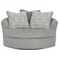 Ashley Casselbury Oversized Swivel Chair in Cement, , large