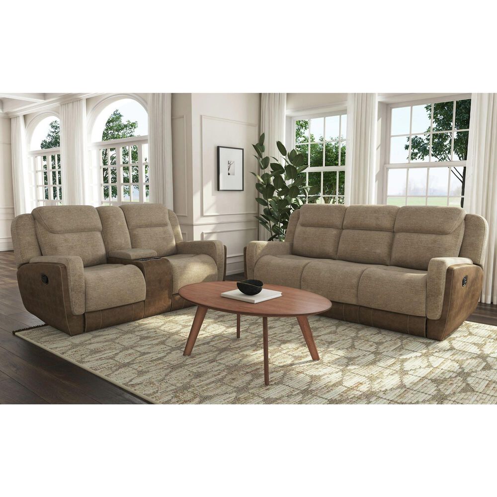 Mayberry Hill Hornet Manual Reclining Sofa in Rancho Beige, , large