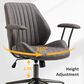 HOMLUX Mid Back Ergonomic Office Chair with Suede Leather in Gray, , large