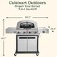 Cuisinart Propel 4-Burner 3-in-1 Gas Grill in Black and Stainless Steel, , large