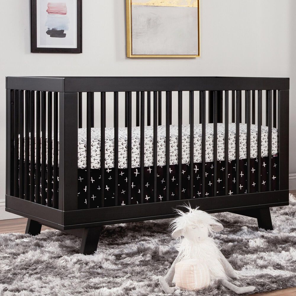 Babyletto Hudson 3-In-1 Convertible Crib in Black, , large