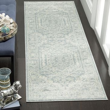 Safavieh Adirondack ADR108T-212 2"6" x 12" Slate/Ivory Runner, , large