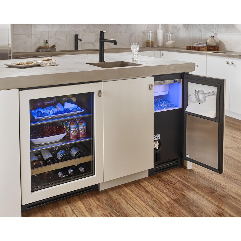 True Residential 28 Cu. Ft. Clear Ice Maker with Right Hinge in Stainless Steel, , large