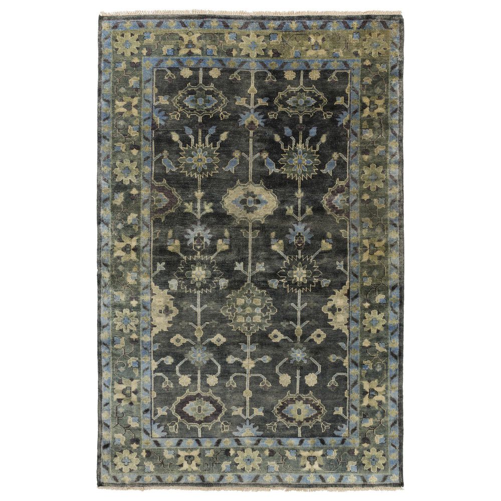 Surya Antique 3"6" x 5"6" Green, Charcoal, Slate, Taupe and Light Olive Area Rug, , large