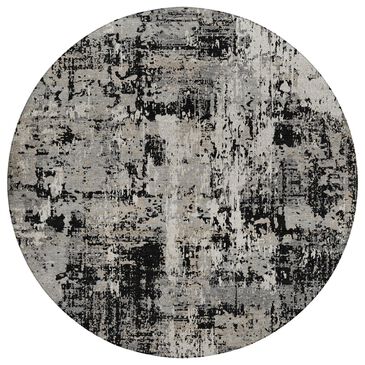 Dalyn Rug Company Kochi KC7 Black 8" Round Area Rug, , large