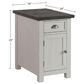 Martin Svensson Home Monterey Power Chairside Table in White Stain and Grey, , large